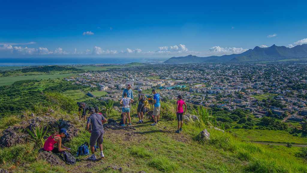 Mountains hiking in mauritius